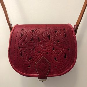 German leather cross body